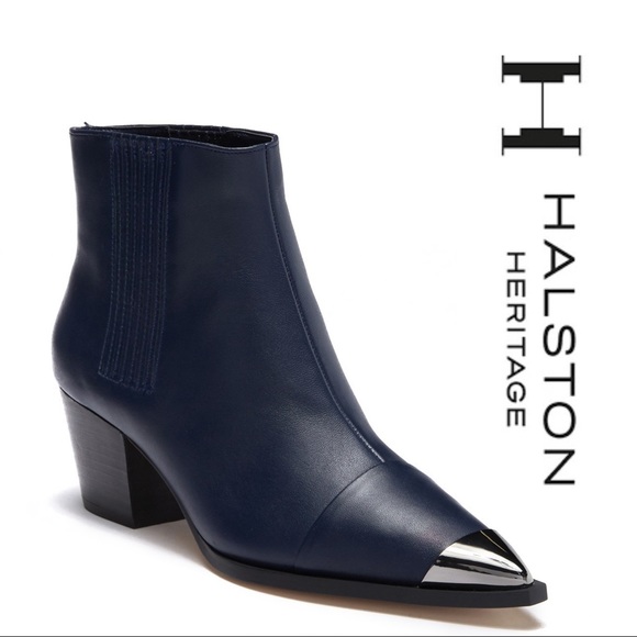 NWT Halston Heritage Blythe In Ruiz Leather Boot